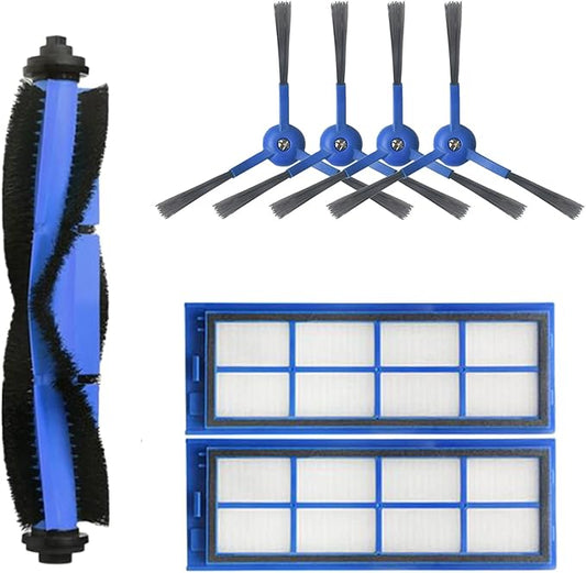 Replacement Parts Kit Fit for Eufy RoboVac L70 Hybrid Robot Vacuum Cleaner Accessories, 1 Rolling Brush 2 HEPA Filters 4 Side Brushes