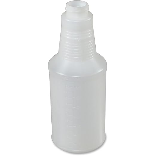 Genuine Joe 16 oz. Plastic Bottle with Graduations (Pack of 24)