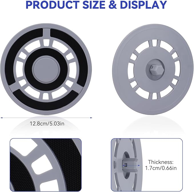Mop Pad Plate Accessories for Roborock Q Revo, Qrevo MaxV, Qrevo S, Qrevo Pro, Qrevo Master Vacuum Cleaner - Vacuum Pad Board Holder Replacement Mop Tray Part Attachment
