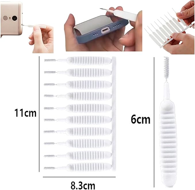 Gap Hole Anti-Clogging Cleaning Brush, 2025 Upgrade Shower Head Brush Shower Head Cleaning Brush Shower Head Cleaner Tool Multifunctional Shower Head Cleaning Brushes for Household Bathroom (10Pack)