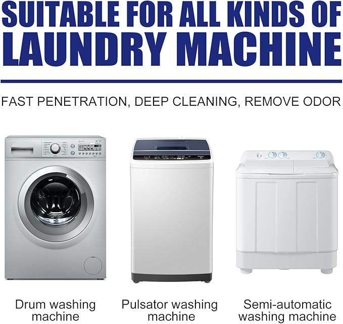 Washing Machine Cleaner Powder, 2025 Best Deep Clean for Front or Top Load Washers, Inside Drum and Laundry Tub Seal, HE Washer Cleaning Solution for Long-Removes Odor (24)