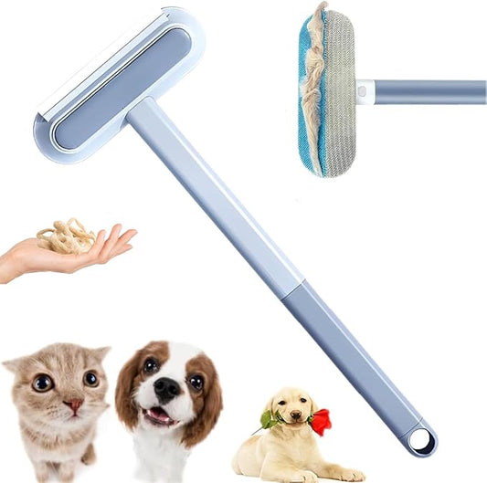 Pet Hair Remover, 2025 New 4-in-1 Cat and Dog Hair Remover, Multi-Function Double-Sided Pet Hair Removal Brush, Suitable for Carpets, Clothing, Bedding, Etc.