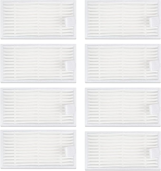 8PCS HEPA Filters Replacement for ILIFE V3 V3s V5 V5s Pro V50 V55 Robotic Vacuum Cleaner Parts Accessories