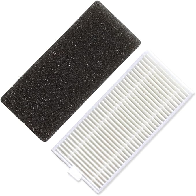Replacement Parts Compatible with Tesvor S6 X500 X520 X600 Pro M1 Robot Vacuum Cleaner Accessories, 1 Main Roller Brush 4 HEPA Filters 4 Side Brushes