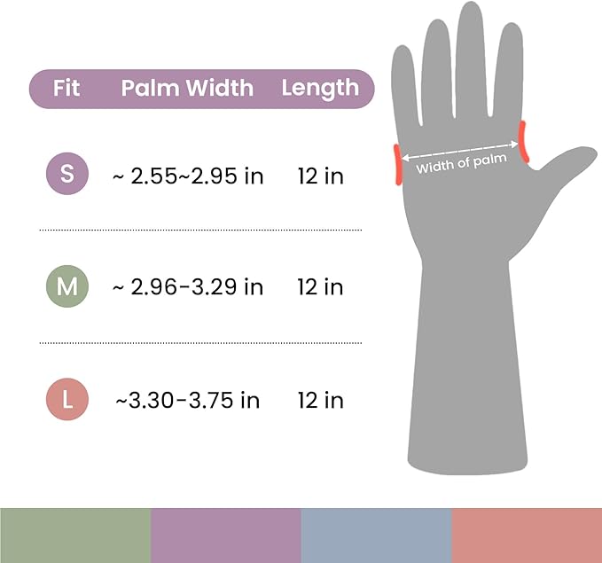 Rubber Cleaning Gloves for Dishwashing, 4 Pairs Reusable Kitchen Gloves for Washing Dishes and Household Cleaning, Pink Dish Gloves with Flocked Lining and Non-Slip Grip, Pefect for Woman Men - M