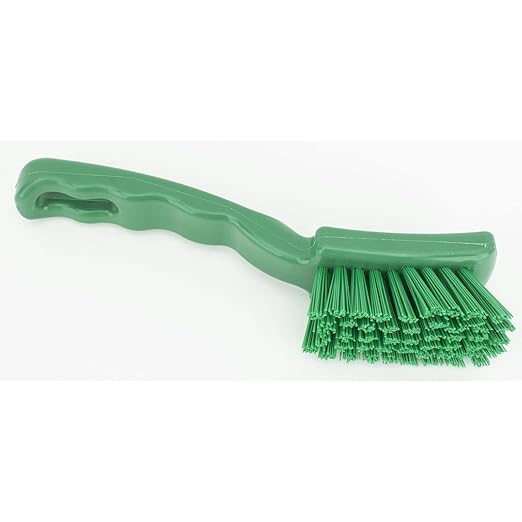 SPARTA 41395EC09 Plastic Scrub Brush, Detail Brush, Kitchen Brush With Hanging Hole For Cleaning, 7 Inches, Green, (Pack of 6)