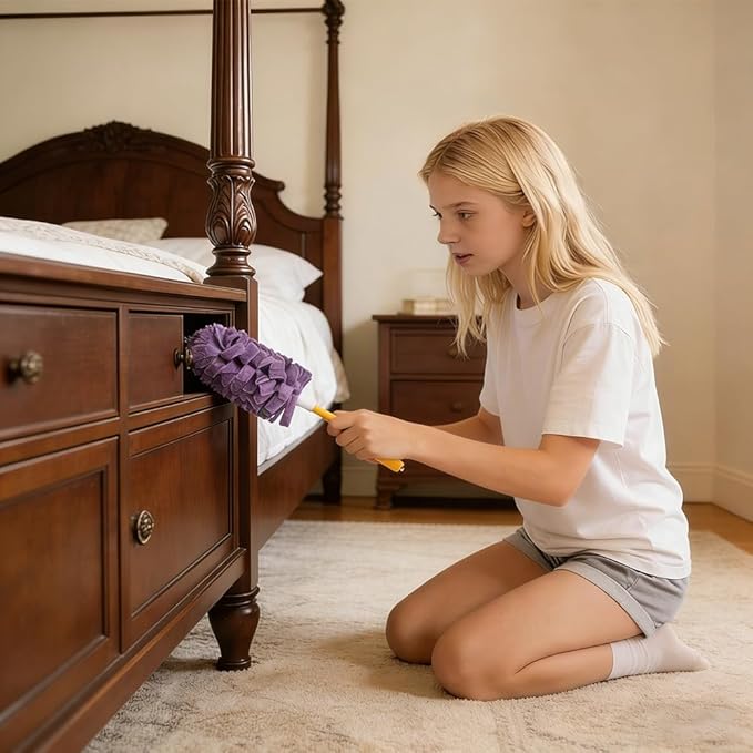 360°Electrostatic Duster Refills — The Sustainable Choice for a Dust-Free Home,Reusable Duster Refills,Duster Refills Reusable,Reusable & Washable Microfiber Dusting Heads,for Home Office Car (C)