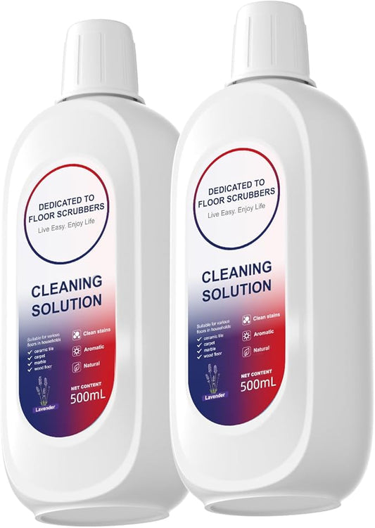 Nukisa Floor Cleaning Solution Compatible With Tineco, Deep Cleans for Multiple Hard Floors, Suitable With All Robot Vacuums with Mopping and Cordless Wet/Dry Vacuum Mop Cleaner (Lavender 2 Bottle)