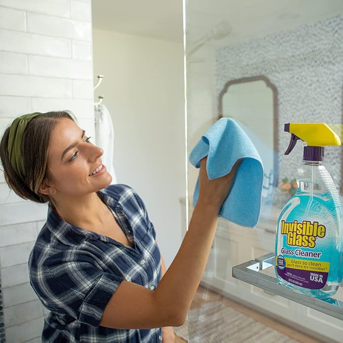 Invisible Glass 92194-6PK Premium Glass and Window Cleaner for Auto and Home Cleans Glass, Windows, Mirrors, and More, Streak-Free, Ammonia-Free, Tint-Safe, 32 Fl Oz (Pack of 6)