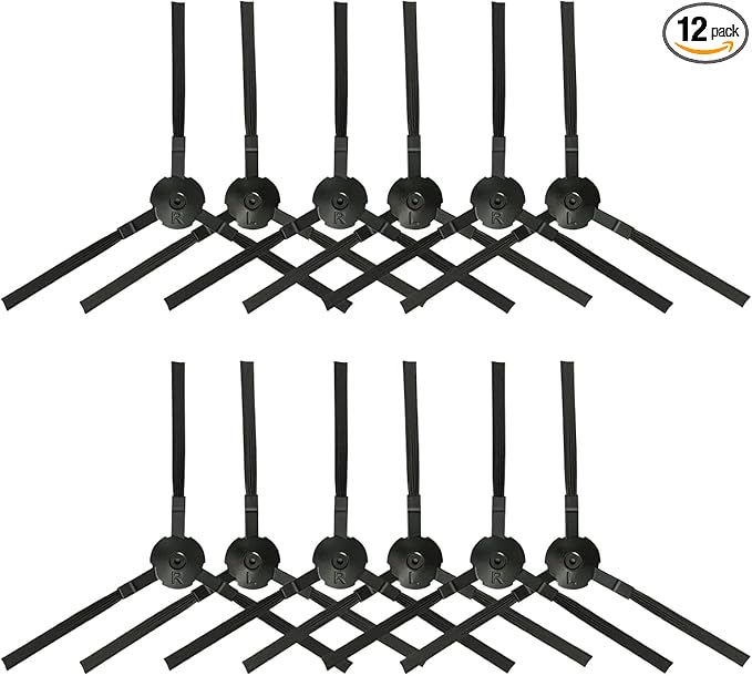 HMHAMA 6 Pairs Side Brushes Replacement for ILIFE V3 V3s V5 V5s Pro V50 V55 Robotic Vacuum Cleaner Parts Accessories