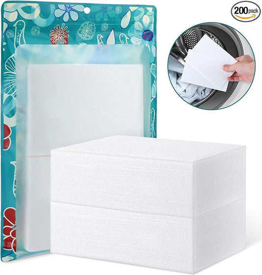 Leelosp 200 Count Dye Trapping Laundry Saving Sheets for Laundry in Wash Sheets, Keep Clothes Original Colors