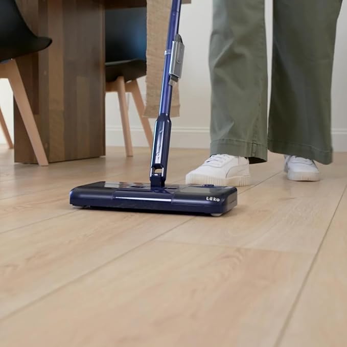 Teko Turbo Powered Cordless Stick Vacuum Cleaner – Multi-Surface Rechargeable Sweeper for Carpet, Hardwood, and Tile, Lightweight Household Wireless Vacuum for Pet Hair & Floor Cleaning, Sage Green