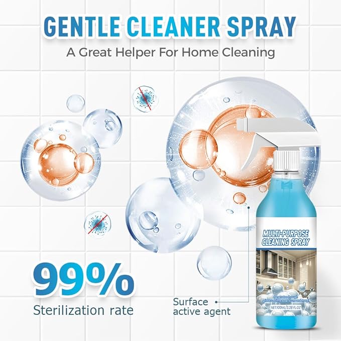 Spray Splash Cleaner 2025 New Upgraded Multi-Purpose Splash Foam Spray Splash Foam Spray Cleaner for Kitchen, Countertop, Oven Cleaning Spray (1)