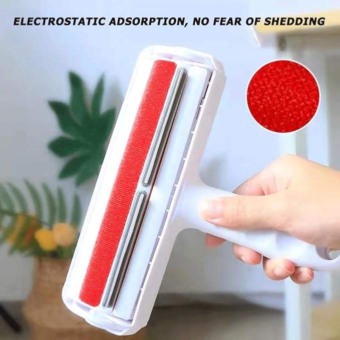 Reuseable Hair Remover - Pet Hair Roller for Cat, Dog，Couch, Furniture, Carpet and Bedding, Portable Lint Rollers - Perfect Cat Dog Fur Remover Tool (Color : Red)
