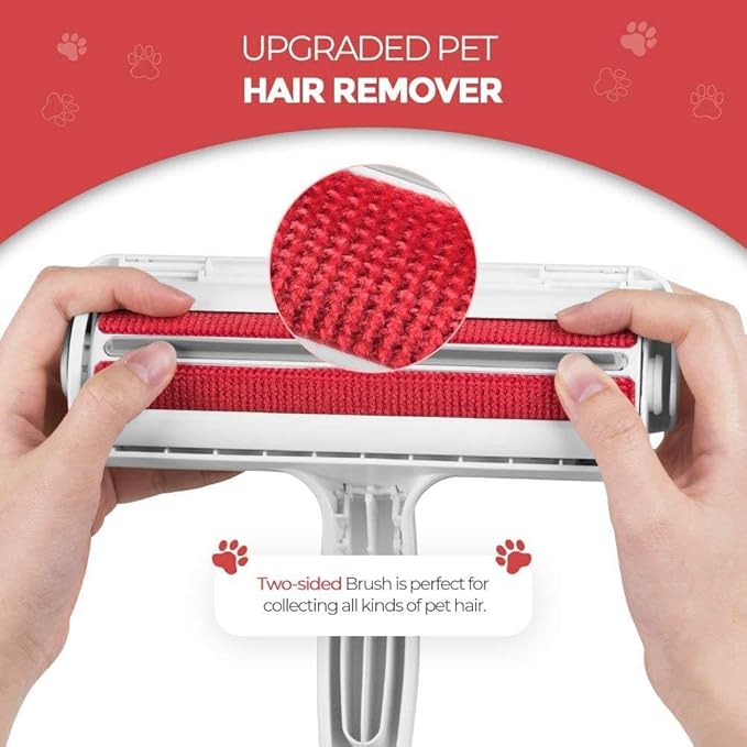 ALPHAA Pet Hair Remover - Roller Pet Hair Remover and Reusable Lint Roller Effortlessly Eliminate Fur from Furniture, Carpets, and Clothing - A Must-Have for Pet Owner