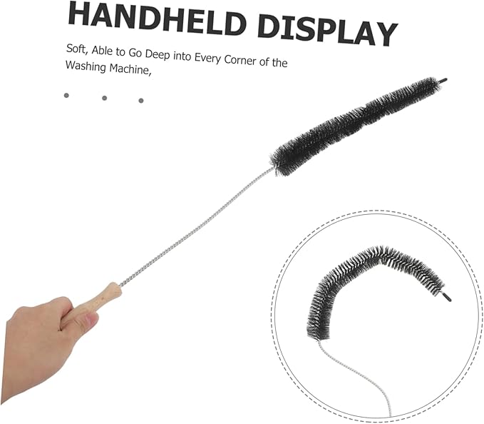 SKISUNO Laundry Brush with Long Handle High Performance Cleaning Tool for Washing Machines and Household Appliances and Design for Efficient Dirt Removal