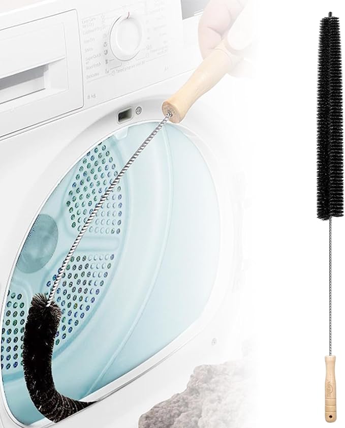Washing Machine Pipe Cleaning Brush, 2026 New Dryer Vent Cleaner lint Brush, Premium Refrigerator Coil Cleaning Brush Flexible Dryer Lint Cleaner Brush for Home and Laundry Room Use (1)