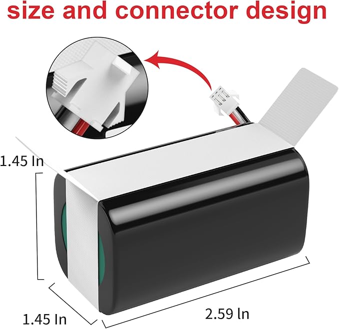 JIIKER Replacement Battery Compatible with eufy G40 Series,G30 Series,RoboVac 11/11S/11S+/11S MAX/12/15C/15C MAX, G10 Hybrid, G20, G30, G35, G35+,RoboVac Vacuum