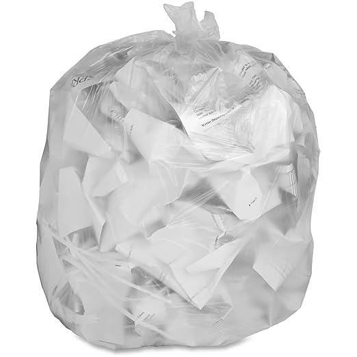 Genuine Joe - GJO70012 Economy High-Density Can Liners, 33 Gal, 35 mil (Pack of 500)