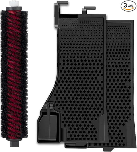 3 Pack S7 Pro Ultra Replacement Parts Compatible for Roborock S7 Pro Ultra, S7 Maxv Ultra Vacuum Cleaner, 2 Water Filter, 1 High-Speed Cleaning Brush, For Mop Washing and Dock Self-Cleaning