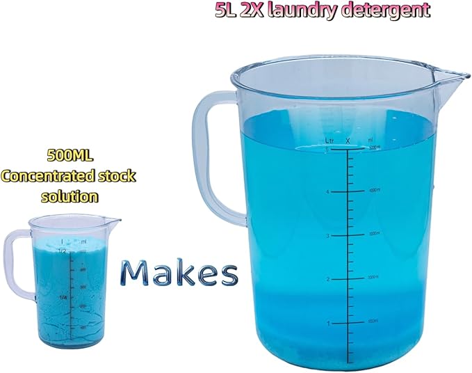bulk Laundry Detergent Refill,20X Concentrated, Makes 6.6 Gal (800 Loads) - Ultra Stain Fighter, HE Compatible, Low Cost per Load for Home & Commercial Use