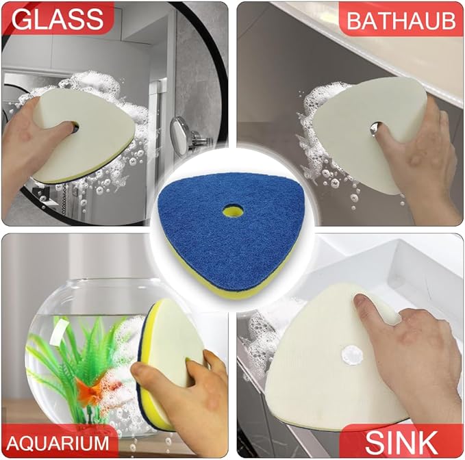 Spin Mop Replacement Head Compatible with O Cedar EasyWring 1 Tank,Scrubber Heads,Scrub Brush Attachment for Bathroom,Kitchen and Various of Hard Floors