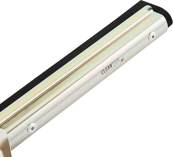 Restaurantware-SQUEEGEE ONLY: Clean Tek Professional 21.75 Inch Floor Squeegee, 1 Broom With Double Rubber Blade - Handle Sold Separately, Heavy-Duty, Steel Wiper For Concrete Floor
