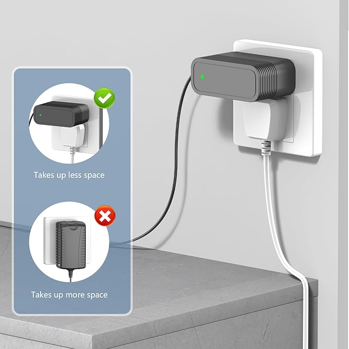 Charger for Homeika Cordless Vacuum, AC Adapter Compatible with Homeika H320 H 320 22.2V 2200mAh Li-ion Battery 200W 20Kpa Cordless Handheld Stick Vacuum