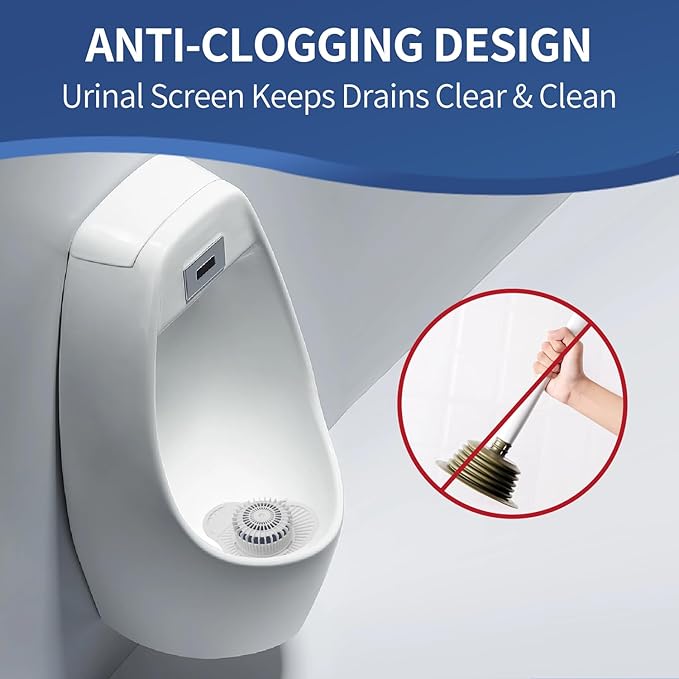 Urinal Screen Deodorizer (12 Pack),Urinal Cakes with Block Long-Lasting Ocean Scent,Anti-Splash Urinal Screens for Men Bathroom Airport Office Mall Hotel