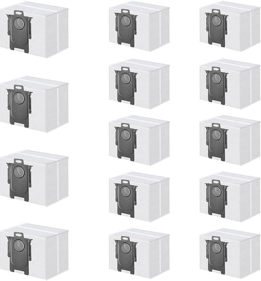 ApexOne 14 Packs Vacuum Dust Bags for Roborock S8 Pro Ultra/ S8+/ S7 Max Ultra/ S7 MaxV Ultra/ Q5+/ Q7+/ Q7 Max+/ Q5 Pro+/ Q8 Max+ Clean Base Automatic Dirt Disposal Cleaners, 3L Large Capacity