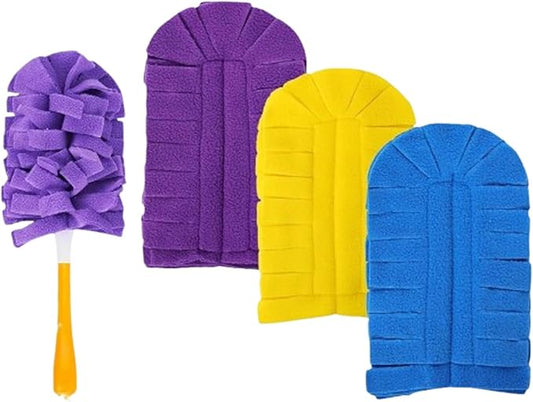 360°Electrostatic Duster Refills — The Sustainable Choice for a Dust-Free Home,Reusable Duster Refills,Duster Refills Reusable,Reusable & Washable Microfiber Dusting Heads,for Home Office Car (A)