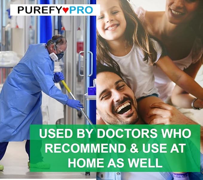 Purefypro Disinfectant Airesol Spray (100ml, 2 Pack) Eliminate 99.9999% Virus and Germs. No Residue. No Rinse. Travel Size.