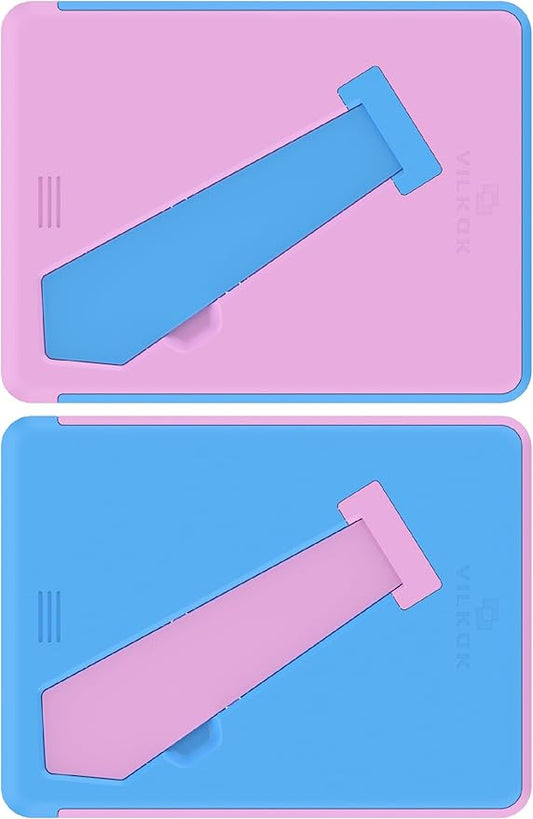 2-Pack 5x7 Picture Frame or 4x6 with Mat – Shatterproof Plastic Photo Frame for Family, Nursery & Playroom, Wall & Tabletop Picture Frames for Home or Office, Safe Lightweight Design, in Pink and Blue