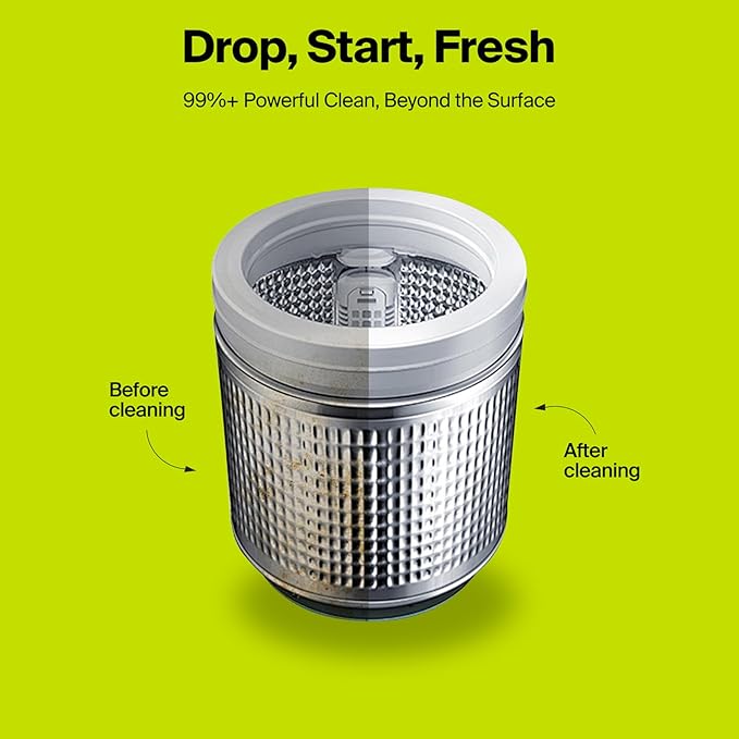 Washing Machine Cleaner Tablets, 24 Pack, Machine Cleaner Tablets, Septic-Safe, Helps Descale and Maintain Drum Cleanliness, 12 Month Supply
