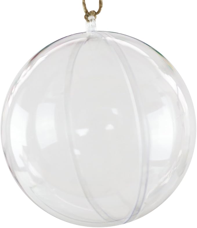Super Z Outlet Clear Plastic Acrylic Bath Bomb Mold Shells Molding Balls Kit (120mm, 12 Pack)