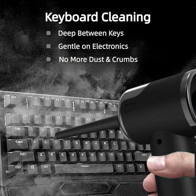 Portable Car Vacuum Cleaner, 2-in-1 Handheld Vacuum & Sealer, 10,000Pa Strong Suction Cordless Mini Vacuum for Car/Home/Keyboard/Pet Hair, Compact Rechargeable with Washable HEPA Filter(Black)