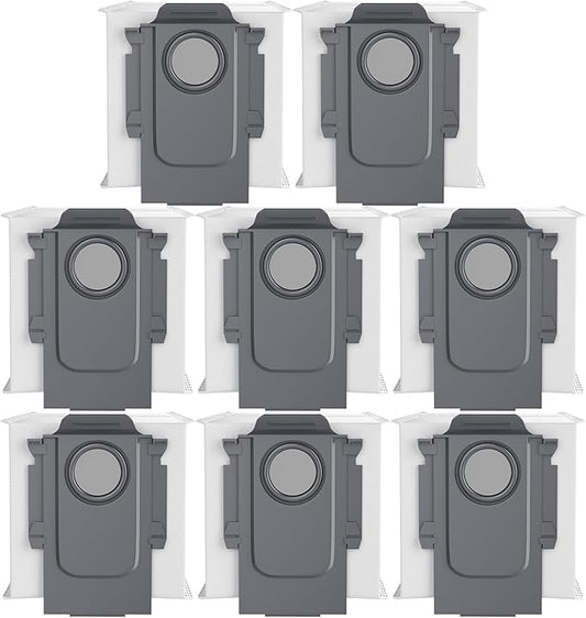 8 Pack Vacuum Dust Bags Replacement Compatible with Roborock S8+, S8 Pro Ultra, Q7 Max+/Max, Q5 Max+, Q8 Max+, S7 Pro Ultra, Q5, Q5+, Q5 Pro+, Q7, Q7+, S7 Max Ultra Vacuum Accessories