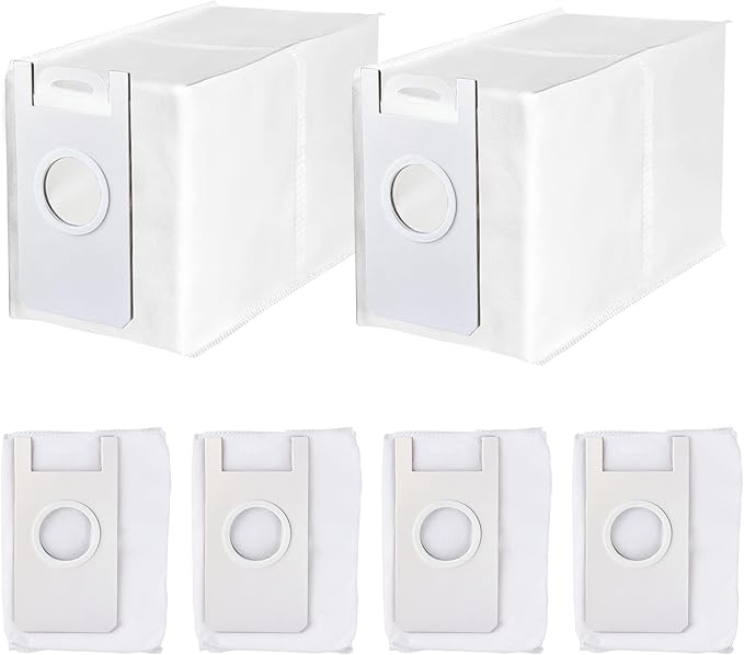 EXTRAVIS 6 Pack Disposable Dust Bags for V5 Robot Vacuum Cleaner, 3.2L Large Capacity Vacuum Cleaner Dust Bags for V5, V5 PRO