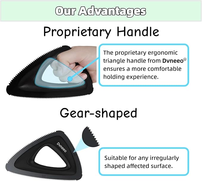 Dvneeo Pet Hair Removal Tool, Carpet Dog Hair Remover for Car Interior- Rapid Removal, Durable & Ergonomic, for Car Mats, Couch, Furniture, Carpets (Blue)