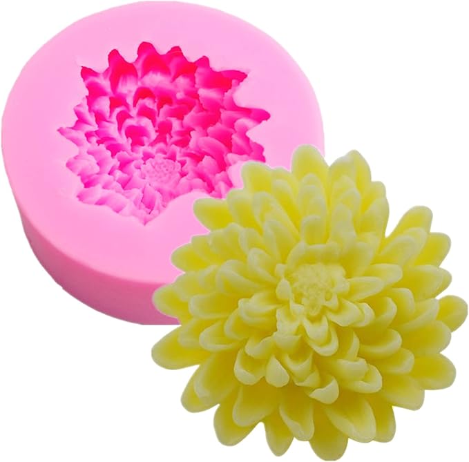 Chrysanthemum Flower Silicone Soap Mold Candle Mold Fondant Chocolate Cake Candy Mould Resin Clay Baking Pastry Tools