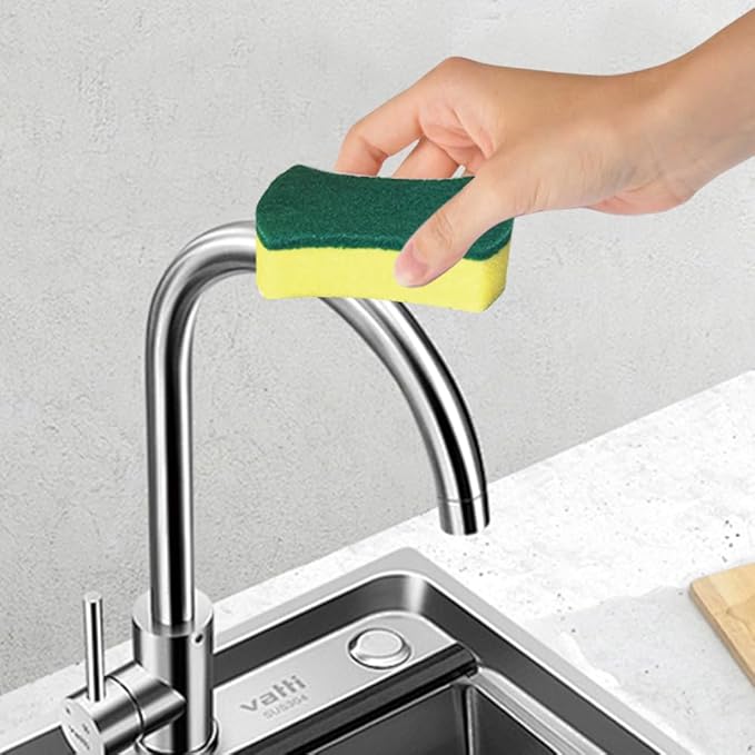 Codian 24 Pack Kitchen Cleaning Sponges Heavy Duty Scrub Sponges for Grease & Stains, High-Density Durable Dishwashing Scrubber Pads, Non-Scratch Sponge for Dishes/Countertops/Utensils