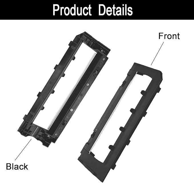 HyacGoaw Replacement Main Brush Cover Guards Compatible with Ro-borock S7 Max Ultra, S7, S7+, S7 MaxV, S7 MaxV Plus, S7 MaxV Ultra, Q5,Q5+, Q7, Q7+, Q7 Max, Q7 Max+ Robot Vacuum (Black)
