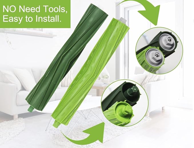 Replacement Parts for iRobot Roomba i7 j7 i3 i4 i7 Plus i1 i3+ i4 i4+ i6 i6+ i8 i8+ j7+ plus, I & j Series robot vacum,Rubber Brush, Filter, Edge-Sweeping Brush, Vacuum Bags