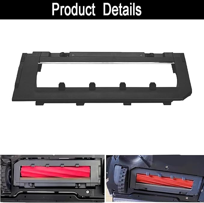 HyacGoaw Replacement Main Brush Cover Guards Compatible with Ro-borock S7 Max Ultra, S7, S7+, S7 MaxV, S7 MaxV Plus, S7 MaxV Ultra, Q5,Q5+, Q7, Q7+, Q7 Max, Q7 Max+ Robot Vacuum (Black)