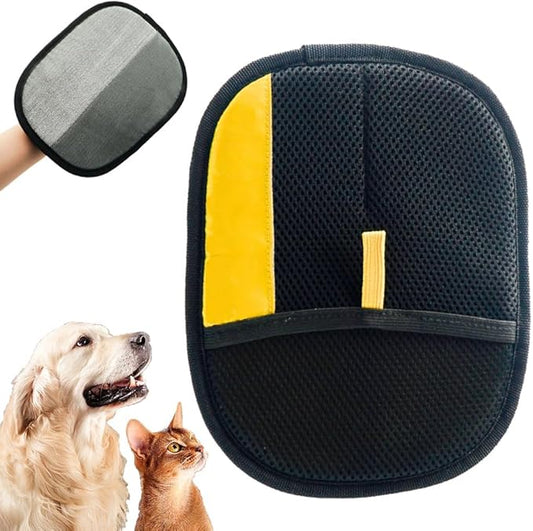 KOURRTER Pet Hair Removal Glove for Cats & Dogs, Upgraded Thickened Double Sided Grooming Glove, Powerful Cat Grooming Gloves, Reusable Hair Remover Glove for Couch, Furniture, Carpet, Curtain (3pcs)