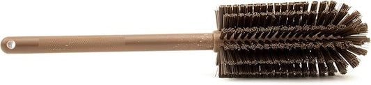 SPARTA Large Water Bottle Brush Ideal for Wide-Mouth Jars, Bottles and Tumblers, Dishwashing Tool with Handle for Home and Commercial Kitchens, Plastic, 16 Inches, Brown
