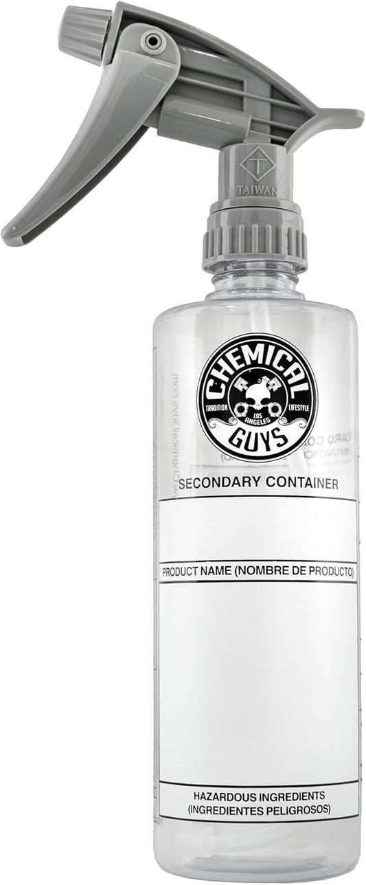Chemical Guys ACC151 Secondary Container Dilution Bottle with Heavy Duty Sprayer, 16 oz., 1 Pack
