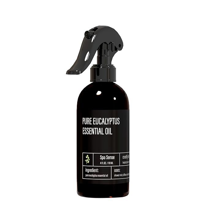 Pure Eucalyptus Oil Shower Mist and Steam Room Spray - Room Spray and Eucalyptus Spray for Shower - Premium Aromatherapy Eucalyptus Essential Oil Spray - 4 Ounce