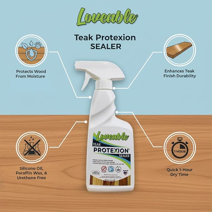 EcoDecors Loveable 16oz Teak Protexion Sealer Spray - 2 Pack