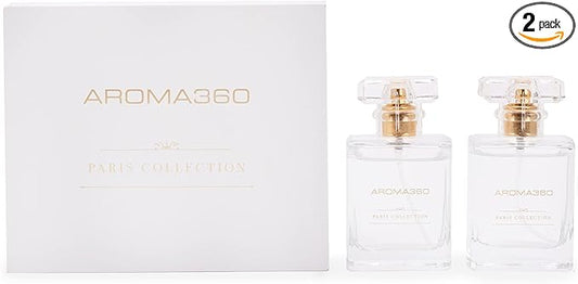 Aroma360 - Escapade - Essential Oil Room Spray Duo - Luxury Hotel Inspired Aromatherapy - Hints of Lemon, Ocean, Bergamot, Fragrant Jasmine - Hypoallergenic - Air Freshener Spray - 6.8 Fl Oz - 2 Pack